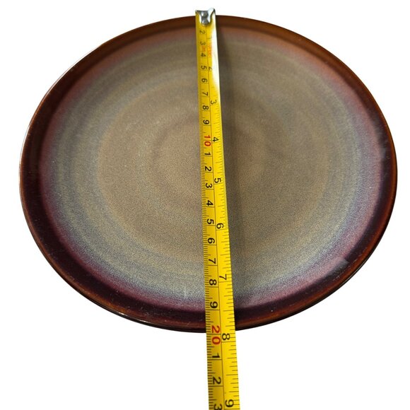4 Sango Nova Brown 4933 Stoneware Luncheon Plates 8" Diameter Earthy Tones -B - Picture 4 of 4